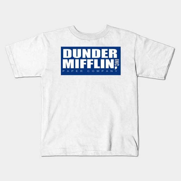 dunder mifflin Kids T-Shirt by Bertoni_Lee